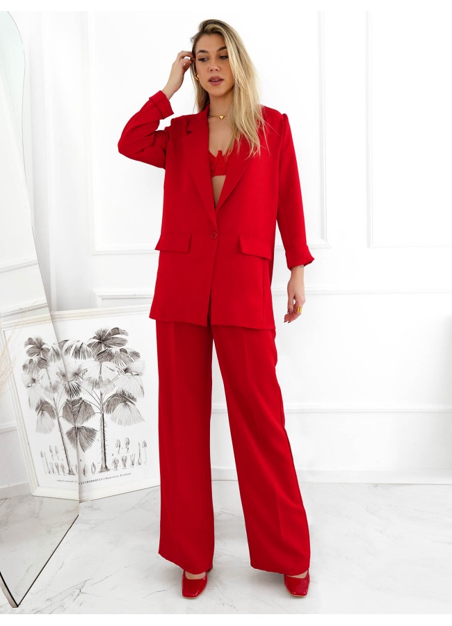 ADELINA RED SUIT