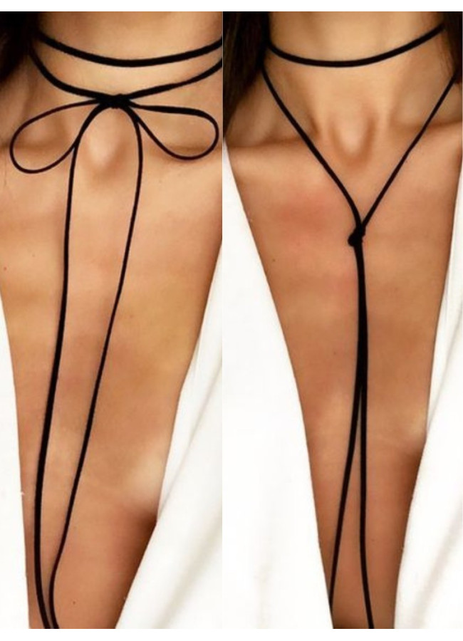 THREAD BLACK CHOKER
