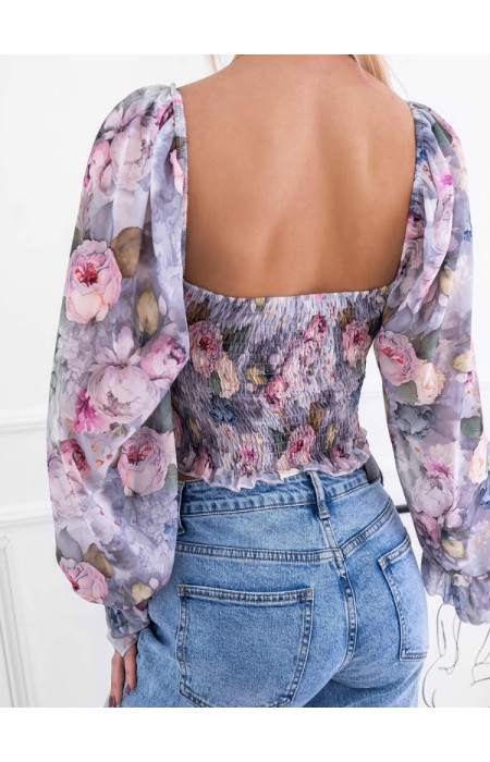 WHITE FLORAL TOP - JOSELYN