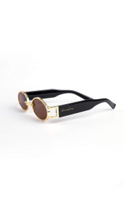 ANNAKEY DOTTY GOLD BROWN  SUNGLASSES
