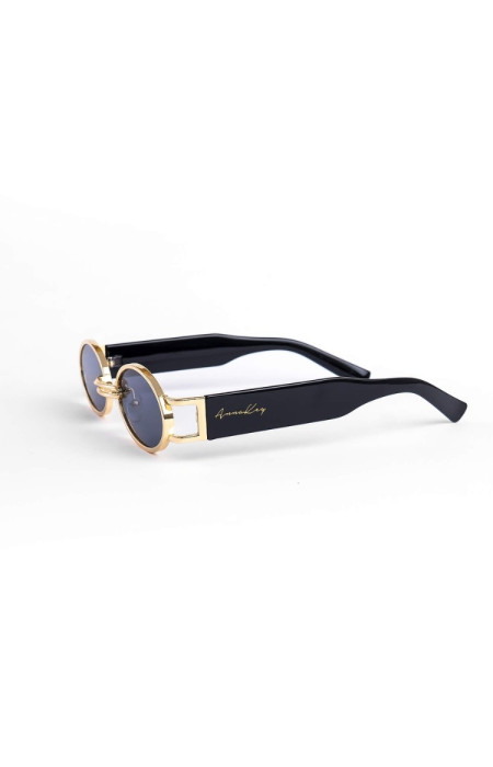 ANNAKEY DOTTY GOLD BLACK SUNGLASSES