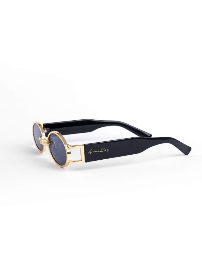 ANNAKEY DOTTY GOLD BLACK SUNGLASSES