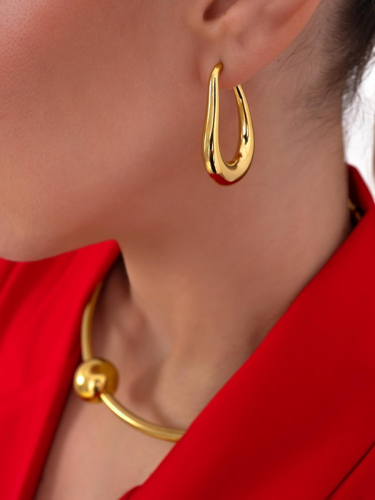 MINI GOLD HOOP EARRINGS - HARALD