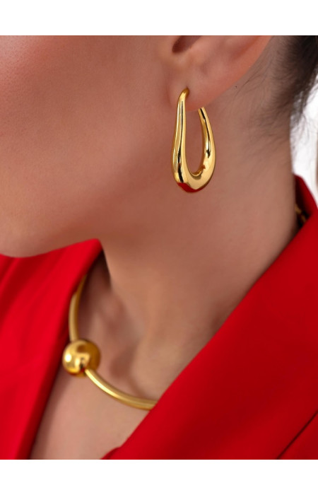 MINI GOLD HOOP EARRINGS - HARALD