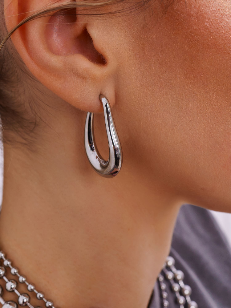 MINI SILVER HOOP EARRINGS - HARALD
