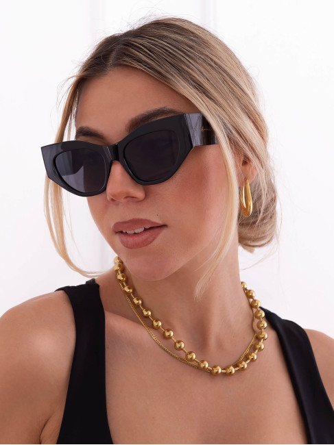 ANNAKEY MONIKA BLACK SUNGLASSES