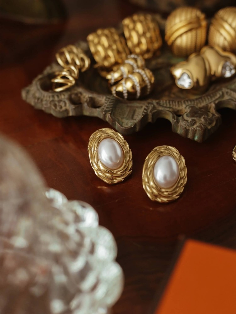 EARRINGS WITH PEARL - GOPEARL