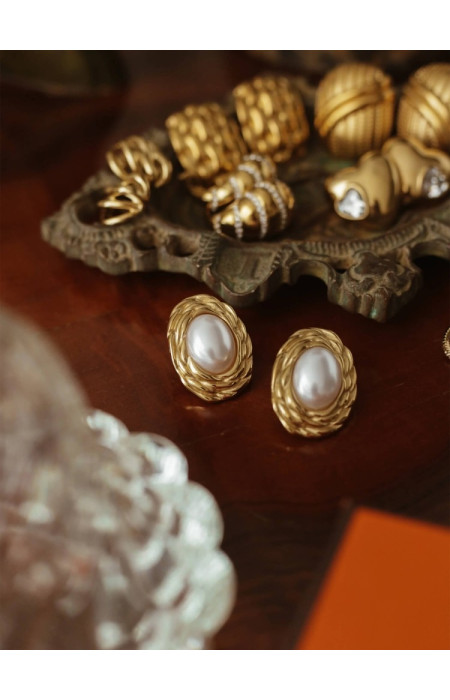EARRINGS WITH PEARL - GOPEARL