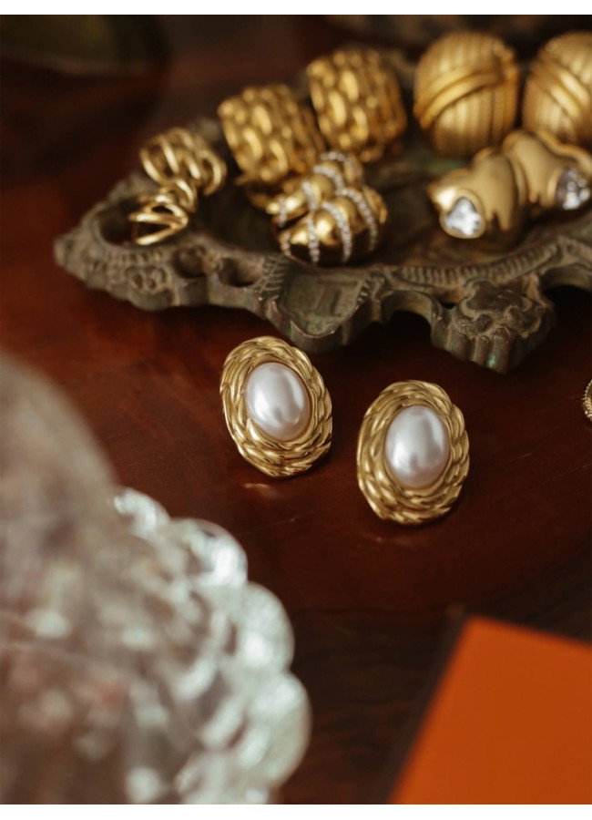 EARRINGS WITH PEARL - GOPEARL
