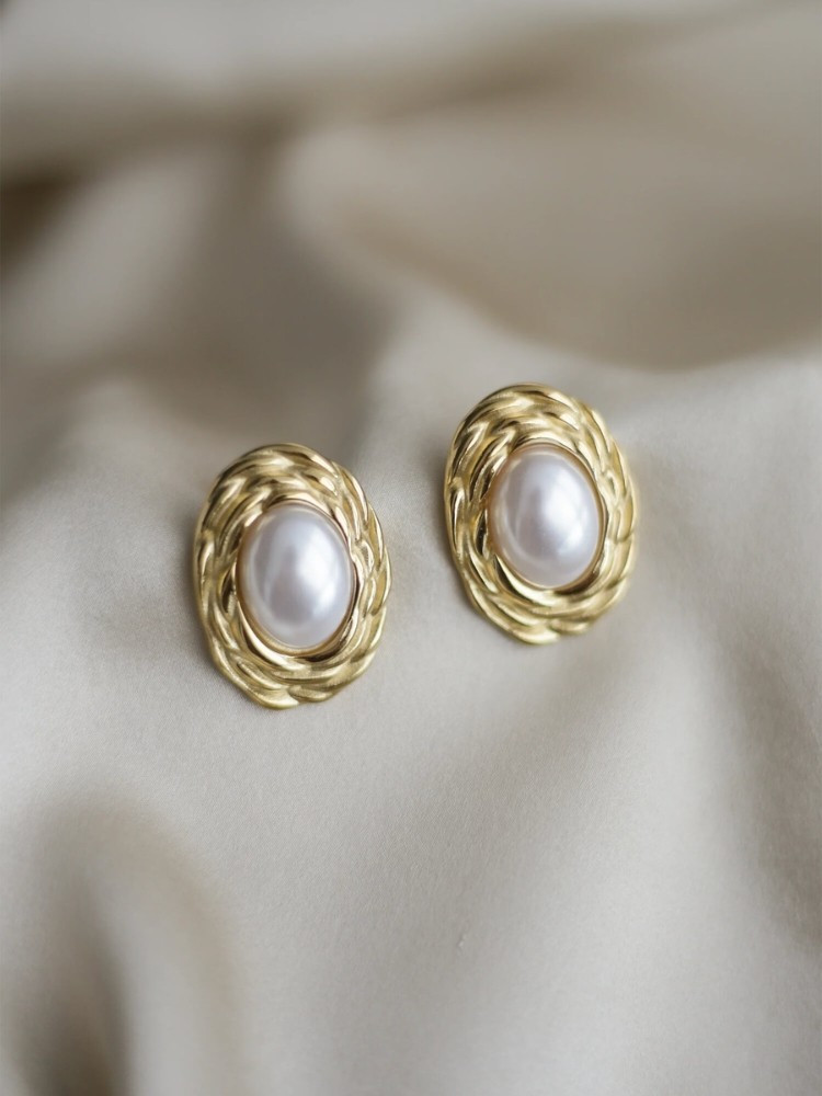 EARRINGS WITH PEARL - GOPEARL