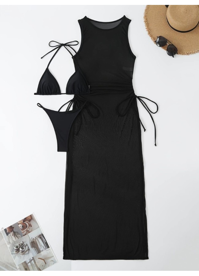 BLACK BIKINI & DRESS SET -...