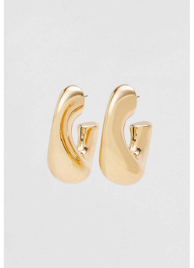 GOLD HOOP EARRINGS - VADA