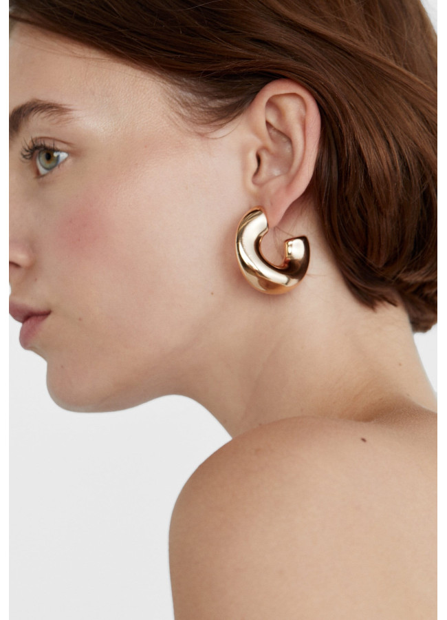 GOLD HOOP EARRINGS - VADA