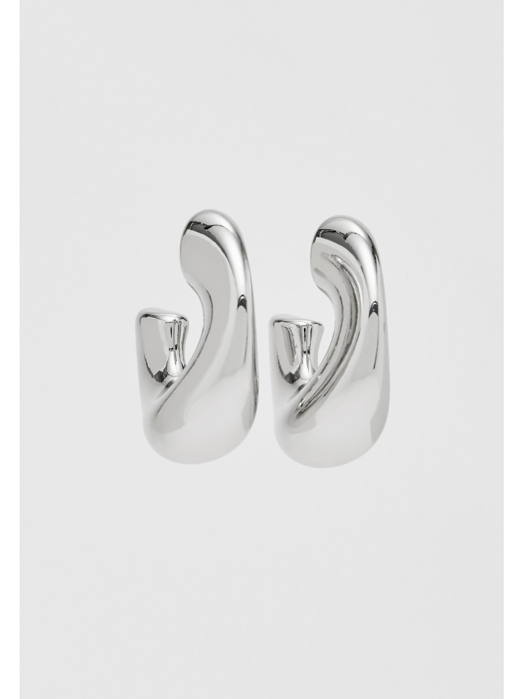 SILVER HOOP EARRINGS - VADA