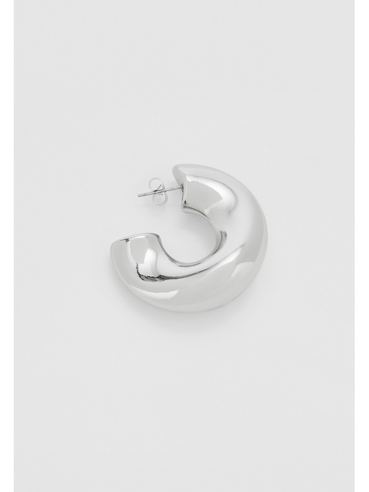 SILVER HOOP EARRINGS - VADA