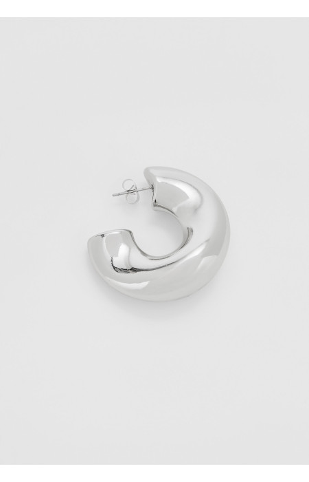 SILVER HOOP EARRINGS - VADA