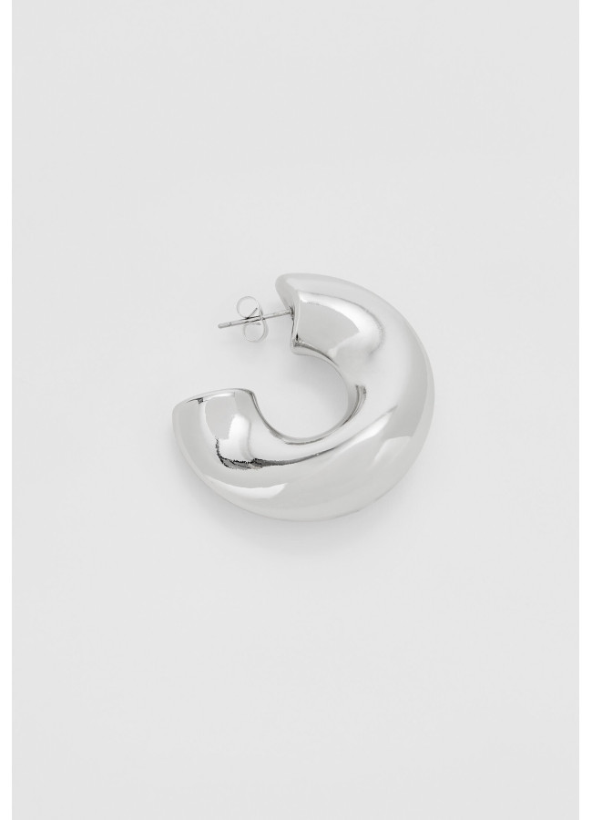 SILVER HOOP EARRINGS - VADA