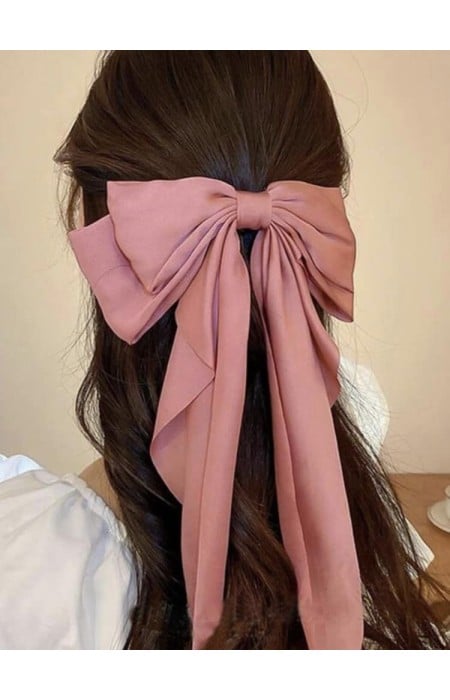 DUSTY PINK HAIR BOW - MIRACLE