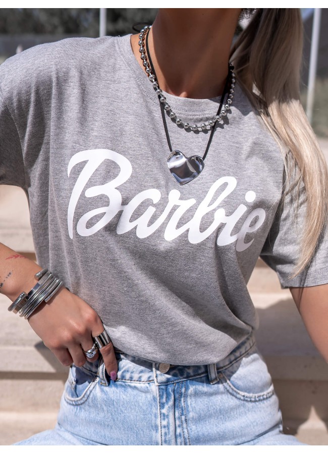 GREY WITH WHITE T-SHIRT BARBIE