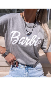 ΓΚΡΙ ΜΕ ΛΕΥΚΟ T-SHIRT BARBIE