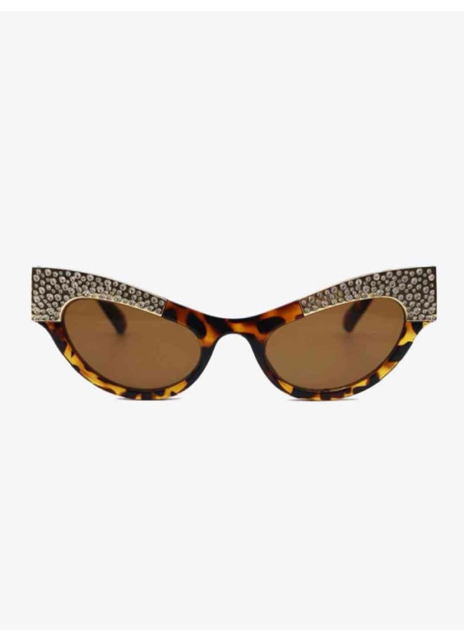 ANNAKEY MARILYN LEOPAR STRASS SUNGLASSES