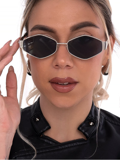 ANNAKEY MARRION BLACK SILVER SUNGLASSES