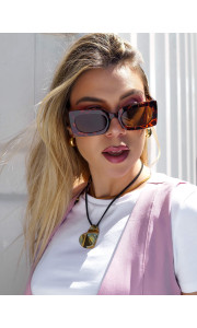 ANNAKEY PALM LEOPARD SUNGLASSES
