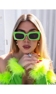 ANNAKEY PALM LIME SUNGLASSES