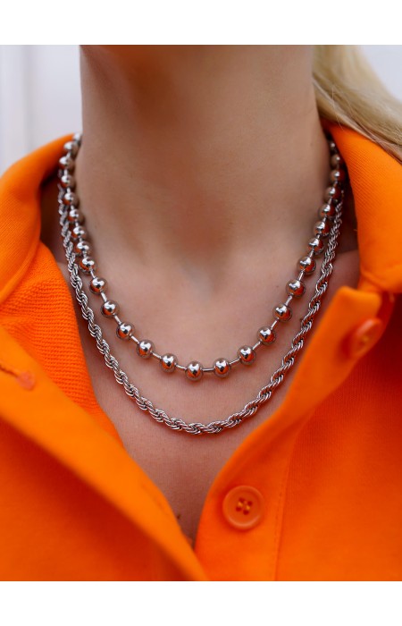 SILVER NECKLACE - ANYA