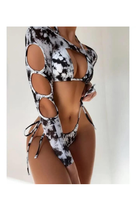 TIE DYE BLACK BIKINI - VERONA