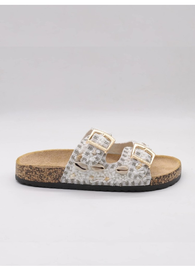 WHITE SANDALS WITH TRUCKS - FERATA