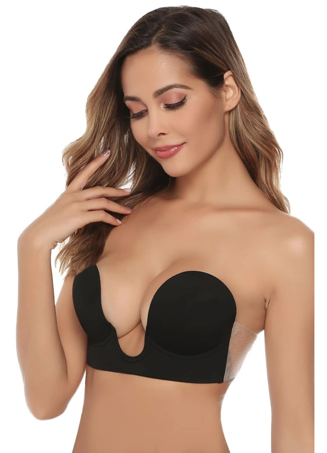 BLACK SILICON BRA  - V BRA