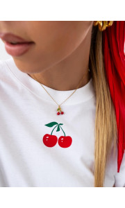 TSHIRT ΛΕΥΚΟ ME ΚΕΡΑΣΙΑ - SERENE