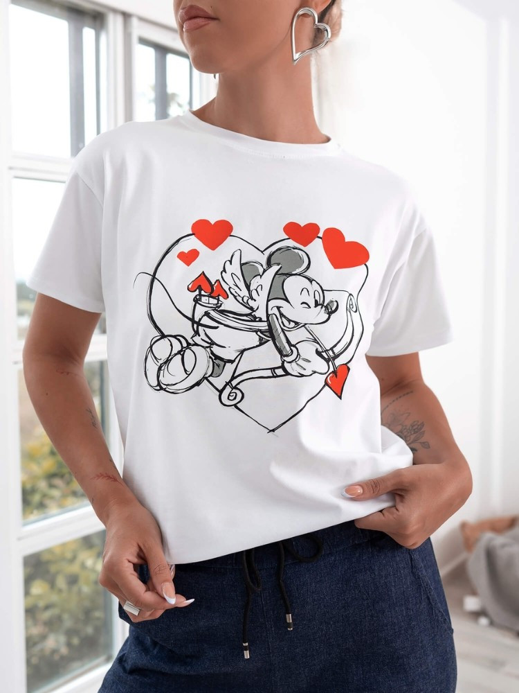 WHITE T-SHIRT - EROS MICKEY