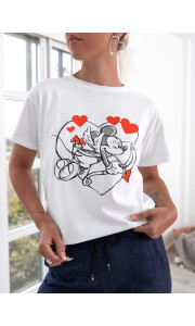 ΛΕΥΚΟ T-SHIRT - EROS MICKEY