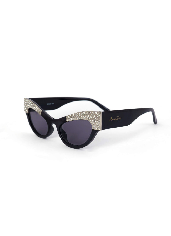 ANNAKEY MARILYN BLACK STRASS SUNGLASSES