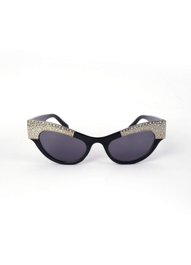 ANNAKEY MARILYN BLACK STRASS SUNGLASSES