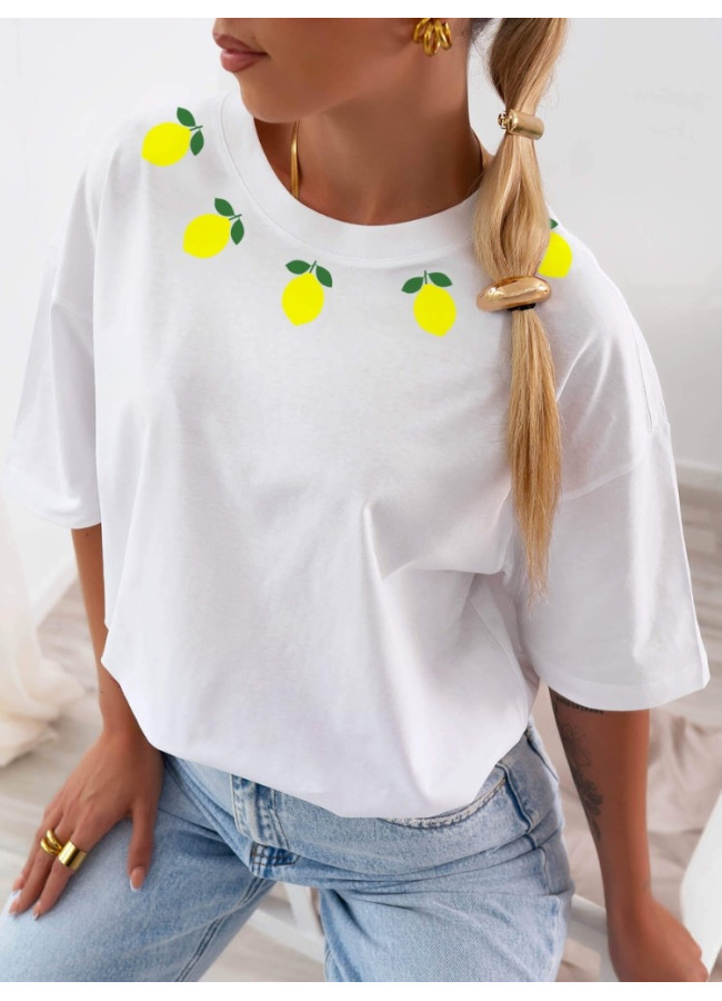 TSHIRT WHITE WITH LEMONS - LEMONPIE