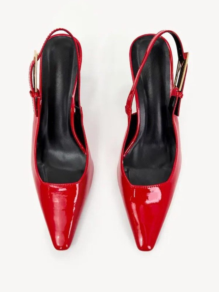 RED LOUSTRIN PUMPS - ZENINA