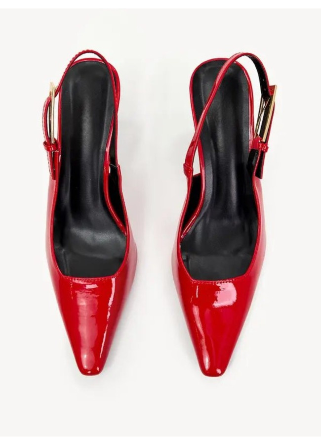 RED LOUSTRIN PUMPS - ZENINA