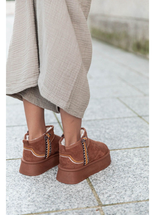 PIERROT CAMEL ANKLEBOOTS