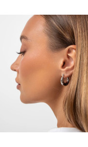 MINI SILVER HOOP EARRINGS