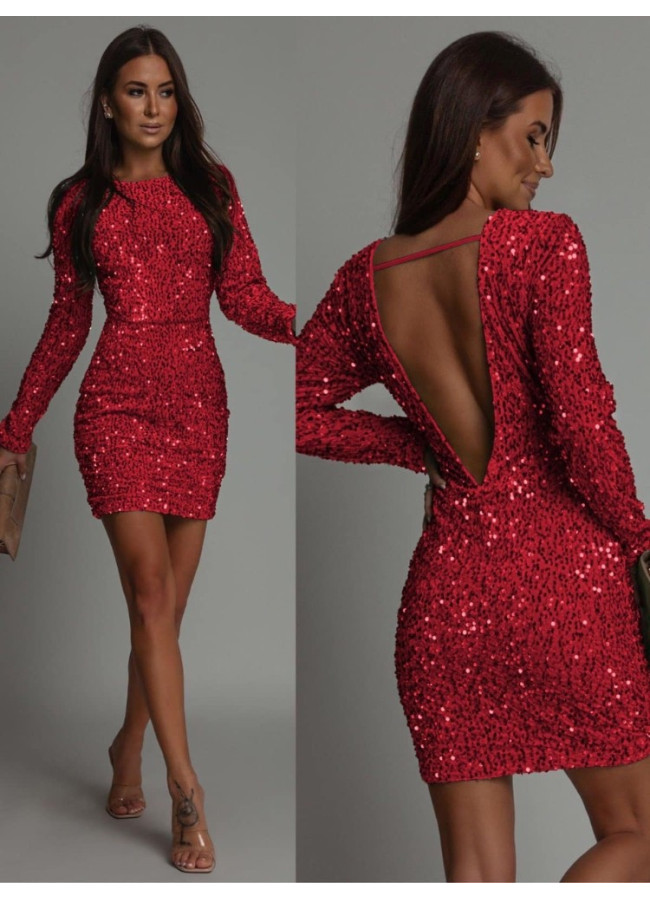 MINI DRESS WITH SEQUIN - DULCE