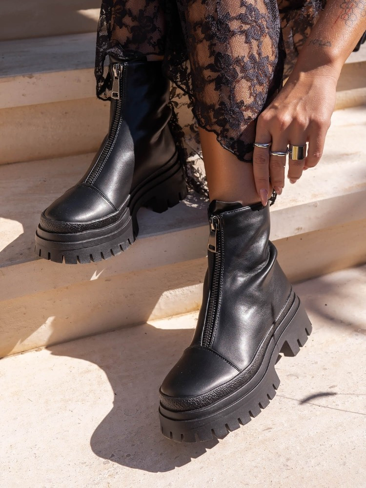 DOLF BLACK ANKLEBOOTS