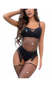 AIMILIANA BLACK BODYSTOCKING