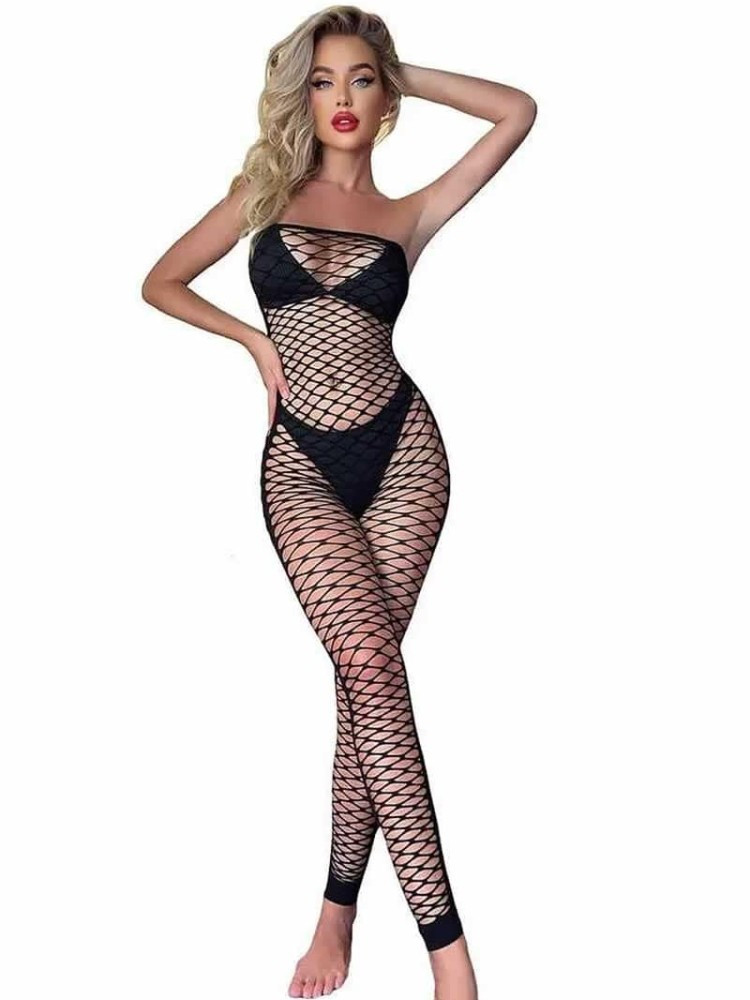 ERINSON BLACK BODYSTOCKING