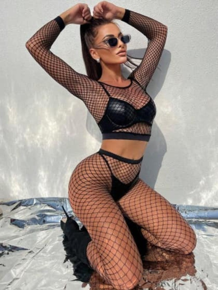 PAULO BLACK BODYSTOCKING