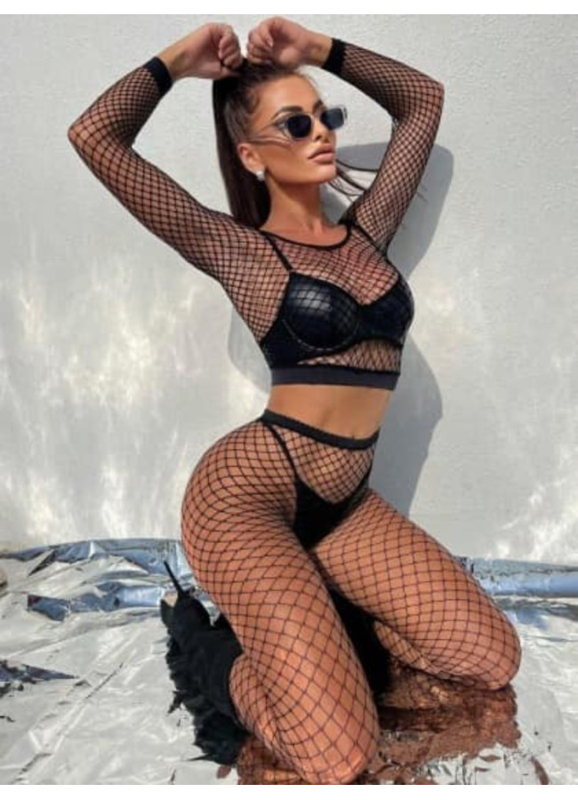 PAULO BLACK BODYSTOCKING