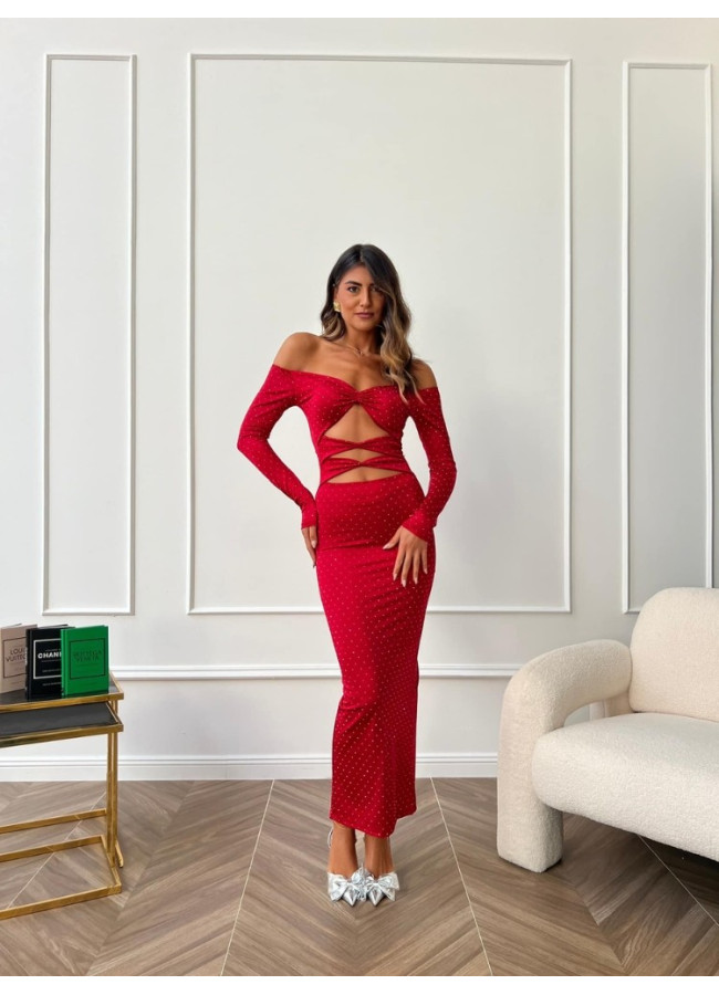 DRESS IN RHINESTONES - FABULOUS