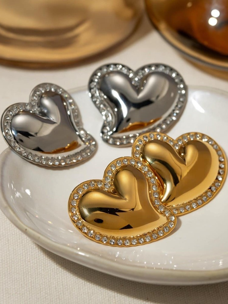 HEART EARRINGS WITH STRAINS - HEARTLA